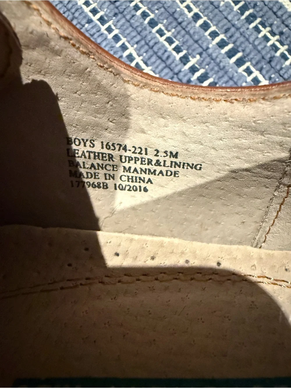 Florsheim Cognac Leather Wingtip Derby Oxfords for little kids